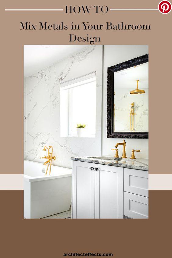 Best Mixing Metals in Bathroom Ideas Tips for Pulling it Off! 5 BEST