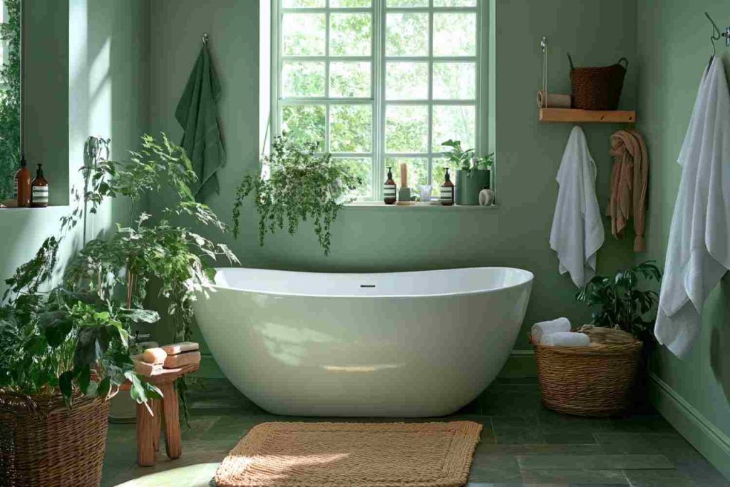 green bathroom