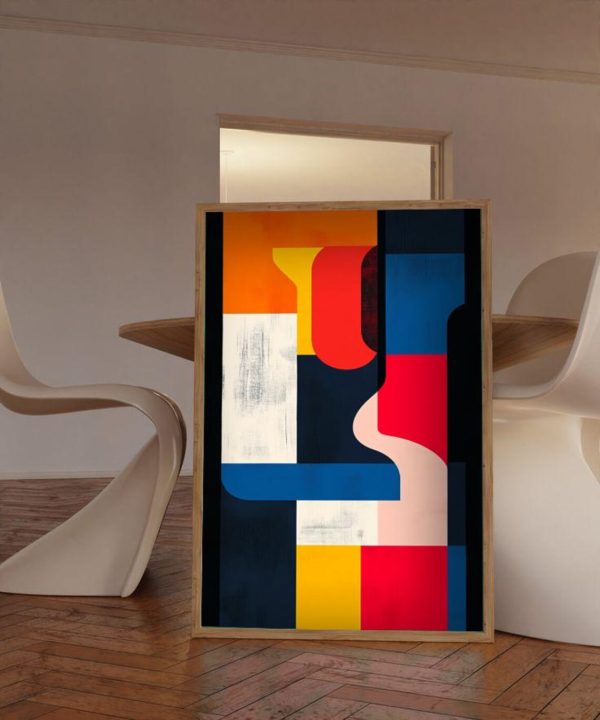 Bold Geometric Abstract Wall Art