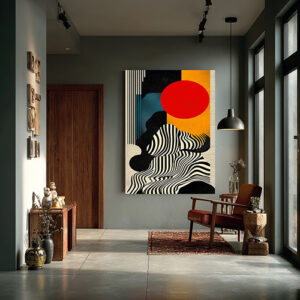 Abstract Modern Canvas Wall Art – Bold Geometric Design - Architect Effects