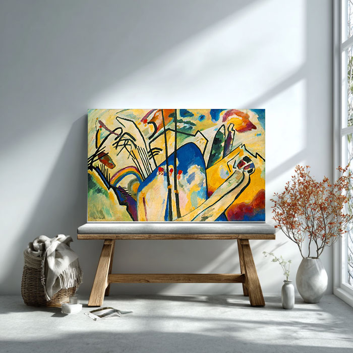 Dynamic Abstract Canvas – Kandinsky Inspired Wall Art | Modern Fine Art Print