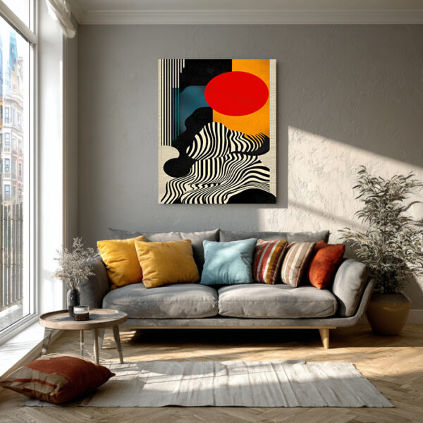 Abstract Modern Canvas Wall Art – Bold Geometric Design - Architect Effects