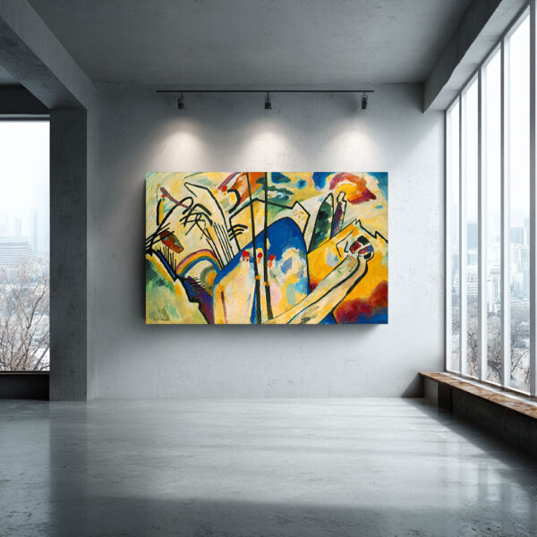 Dynamic Abstract Canvas – Kandinsky Inspired Wall Art | Modern Fine Art Print