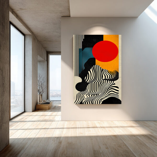 Abstract Modern Canvas Wall Art – Bold Geometric Design - Architect Effects