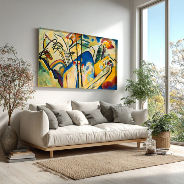 Dynamic Abstract Canvas – Kandinsky Inspired Wall Art | Modern Fine Art Print