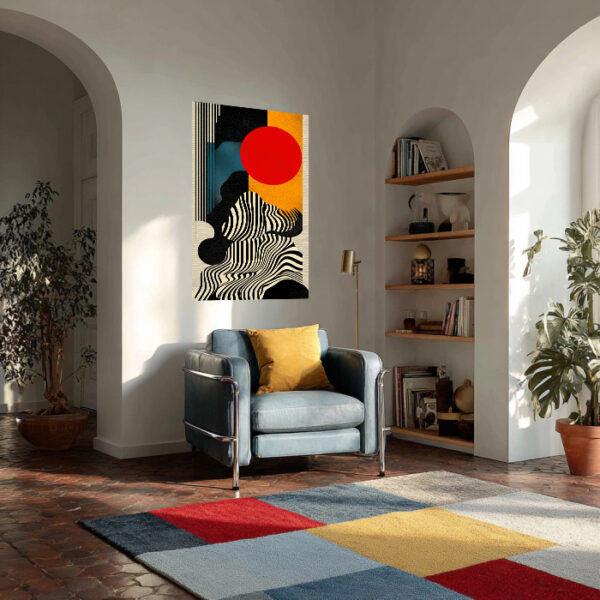 Abstract Modern Canvas Wall Art – Bold Geometric Design - Architect Effects