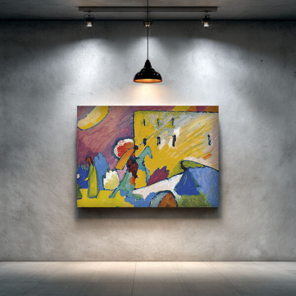Vibrant Abstract Canvas – Kandinsky Inspired Wall Art | Modern Fine Art Print