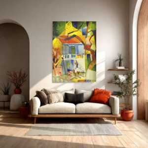 Abstract Geometric Canvas – Kandinsky Inspired Wall Art | Modern Fine Art Print for Living Room & Office Decor