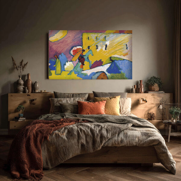 Vibrant Abstract Canvas – Kandinsky Inspired Wall Art | Modern Fine Art Print