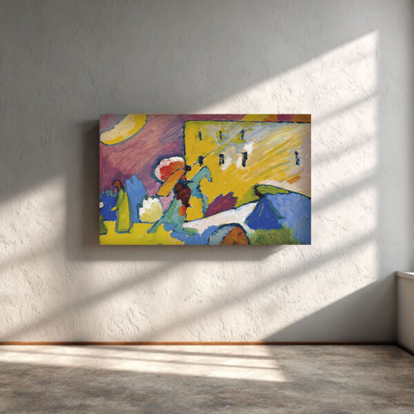 Vibrant Abstract Canvas – Kandinsky Inspired Wall Art | Modern Fine Art Print