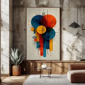 Bauhaus Abstract Canvas Wall Art