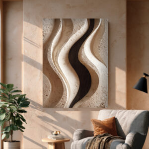 Neutral Organic Canvas Wall Art